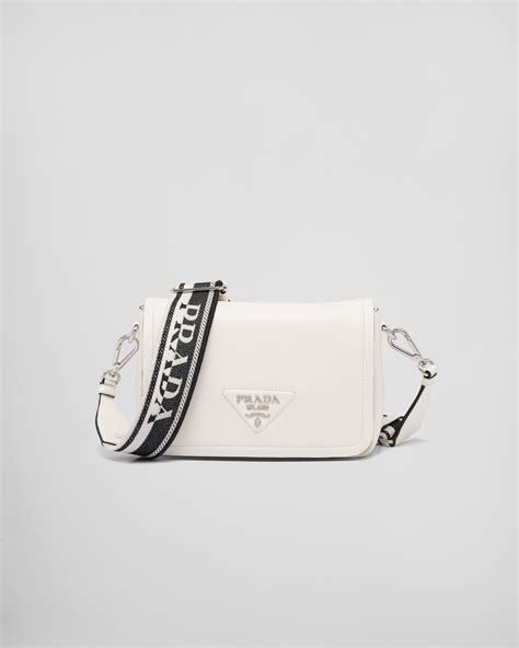 prada crossbody bag white.